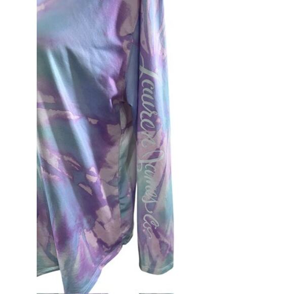 "Lauren James" Pastels Tie Dye Lightweight Poly Shirt Surfer Beach Boat Summer S - Picture 2 of 7